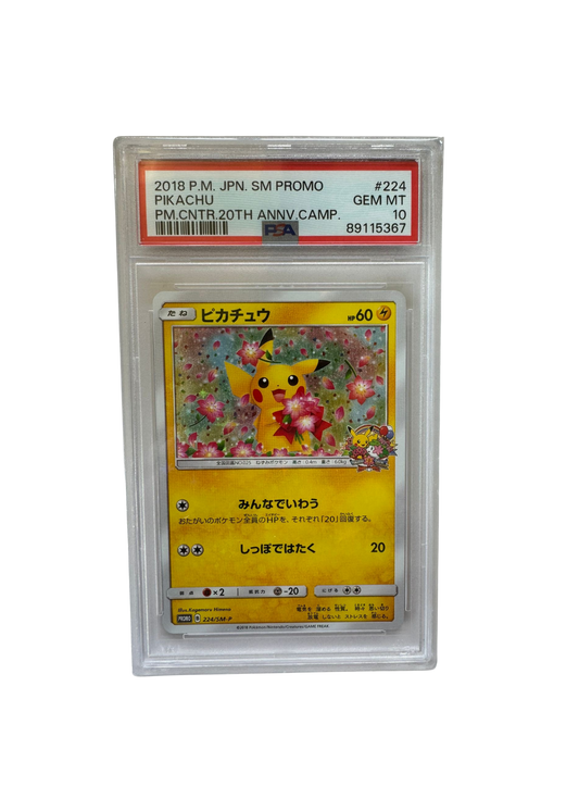 2018 Promo SM Pikachu (JP) - PSA 10