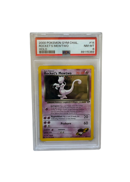 2000 Gym Challenge Rocket's Mewtwo-holo (EN) - PSA 8