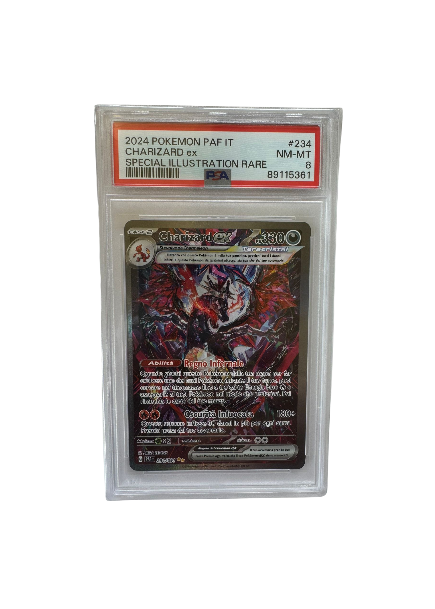 2024 Paf Charizard-Ex (IT) - PSA 8