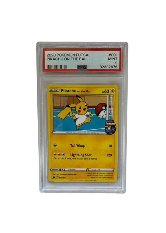 2020 Futsal Pikachu on the ball (EN) - PSA 9