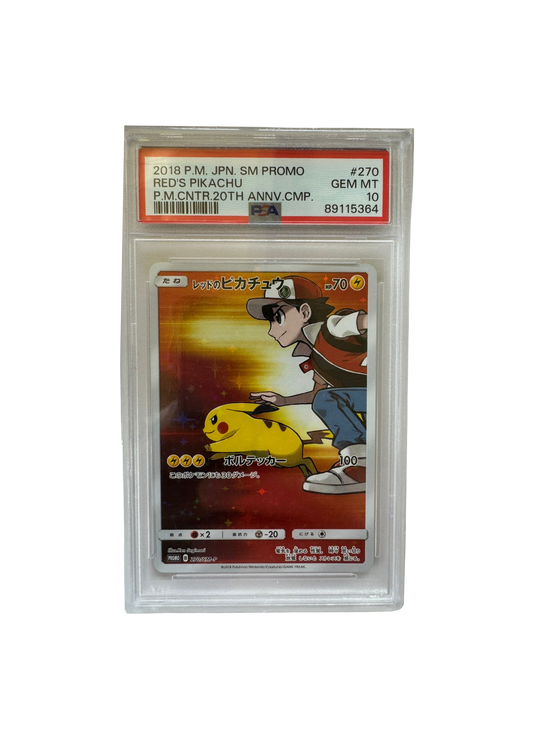 2018 Promo SM Red's Pikachu (JP) - PSA 10