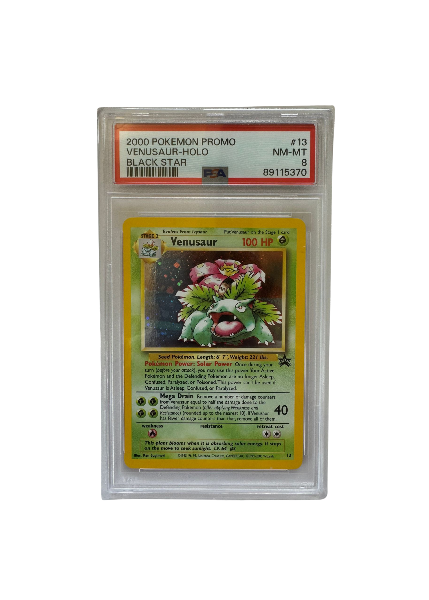 2000 Promo Venusaur-holo (EN) - PSA 8